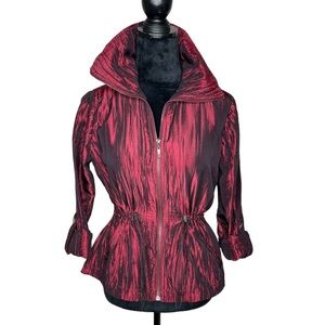 Ruby Rd. Petite Retro Vintage Windbreaker Coat Size 6P